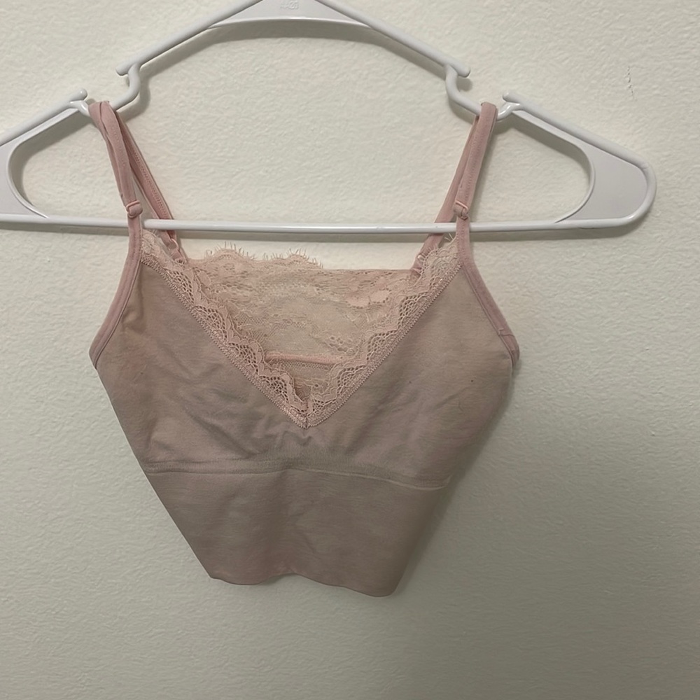 light pink cropped tank